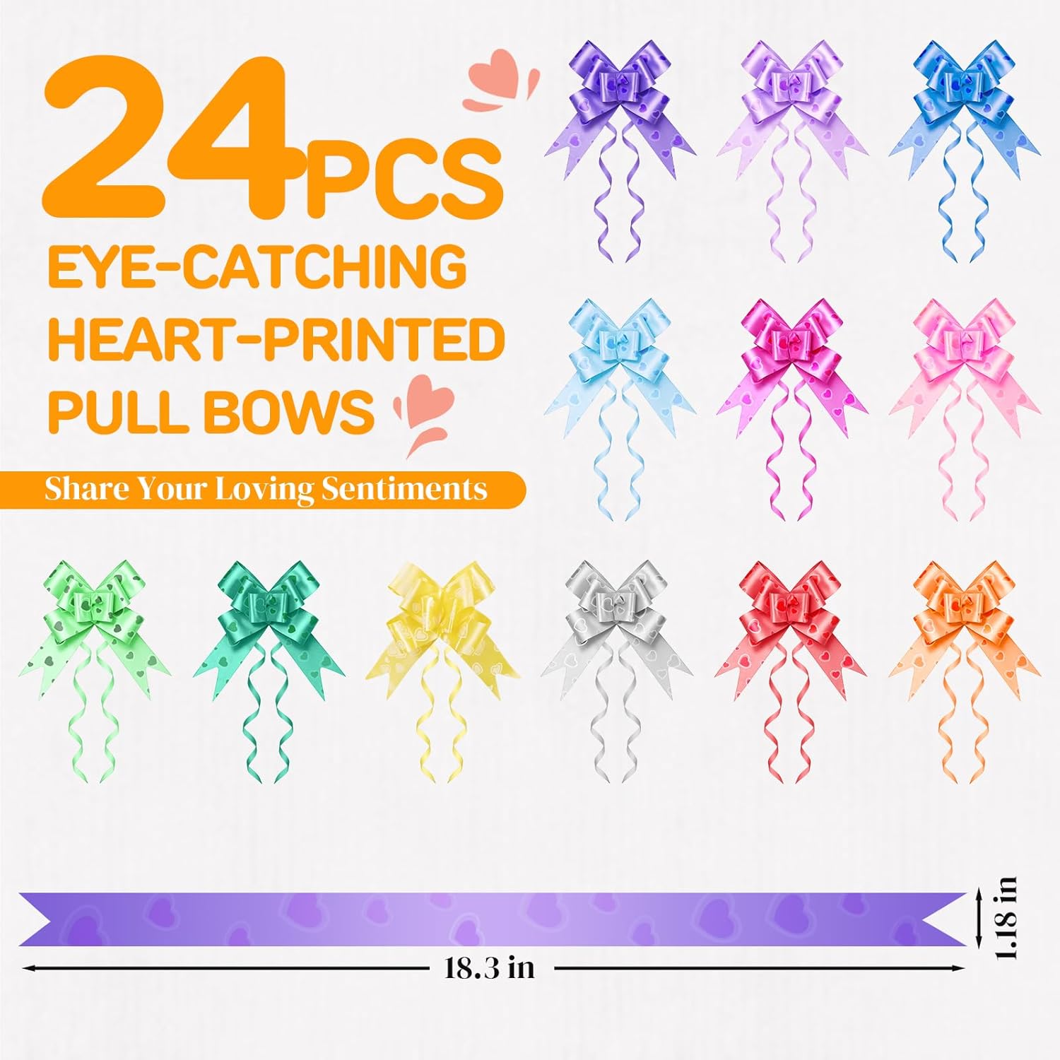 Detalle de 24Pcs Cellophane Bags with Pull Bows (14 x 20 in) for Hampers and Gift Wrapping