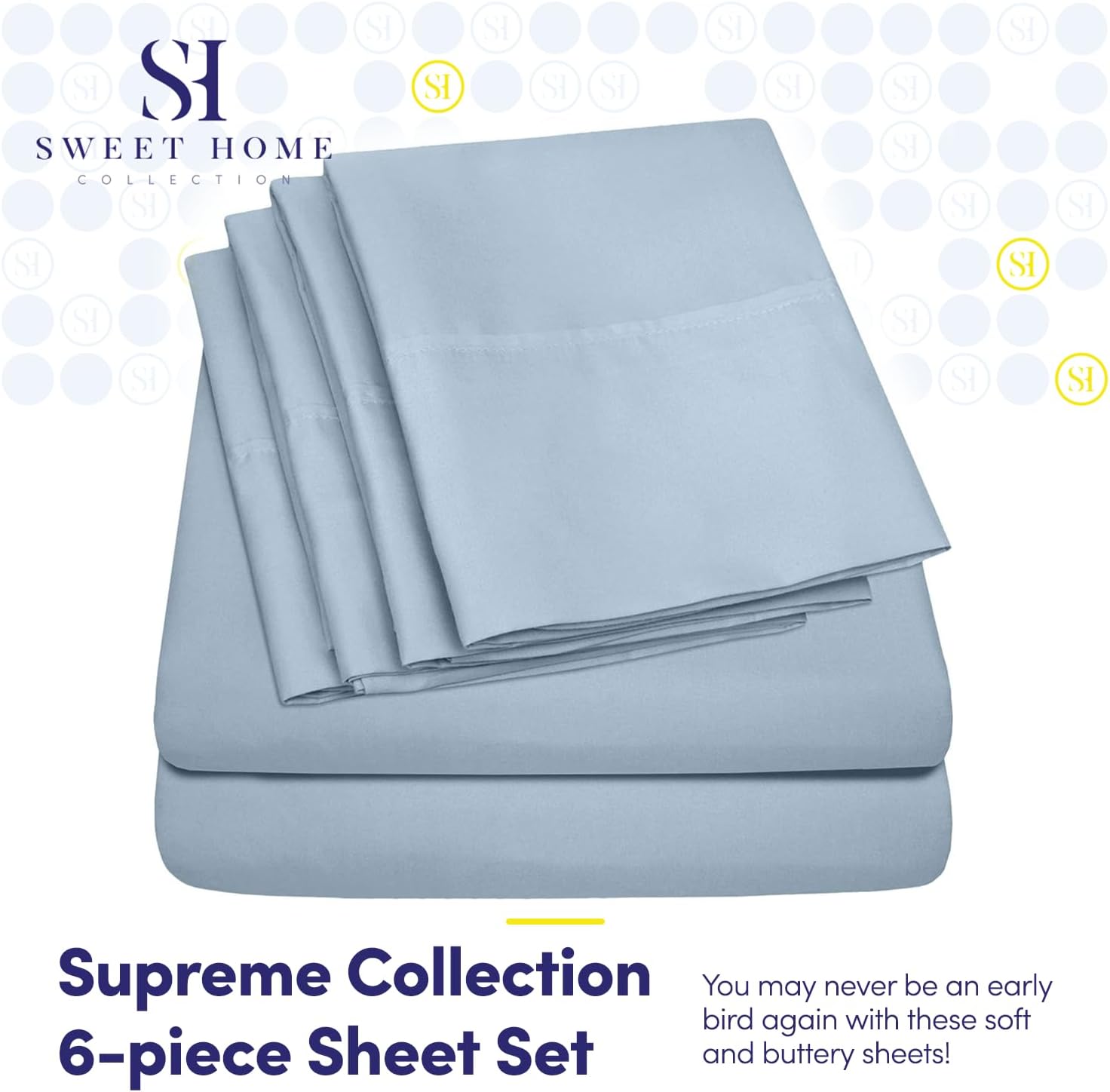 Thumbnail 1 de Sweet Home Collection Supreme Collection 1500 – prześcieradła King z mikrofibry