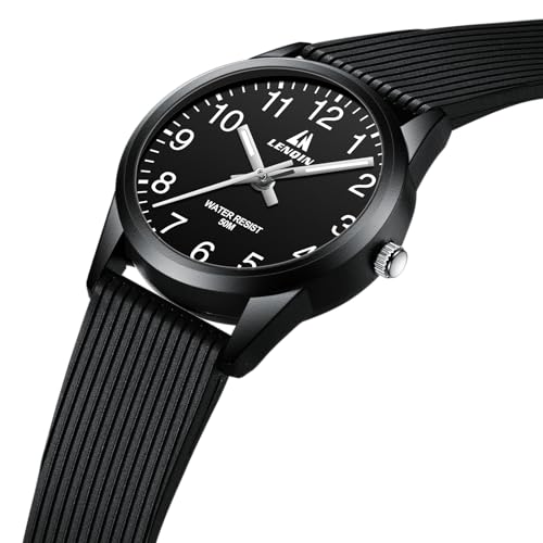 Detalle de LN LENQIN Kids Watch Boys Girls Analog Quartz – Robust, Easy-to-Read & Water-Resistant
