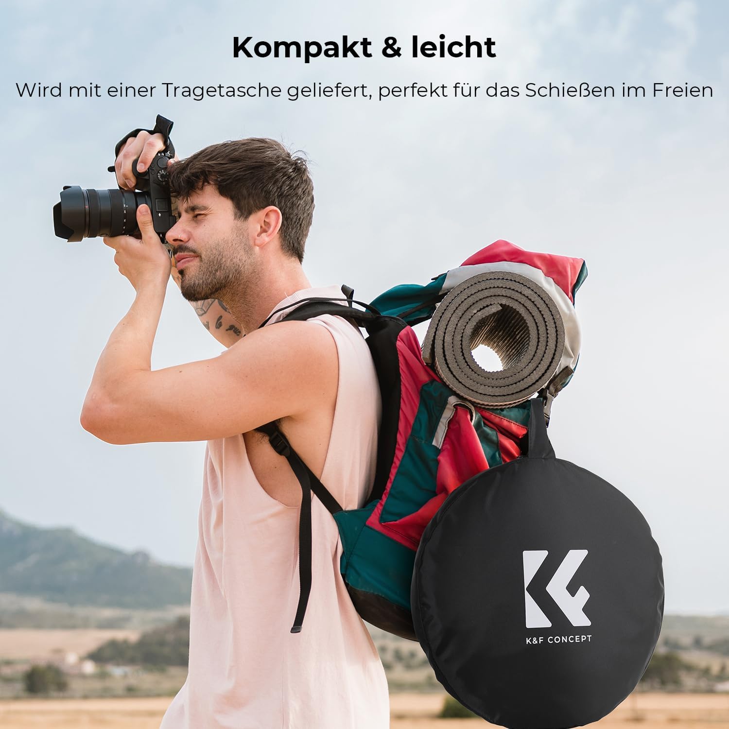 Thumbnail 4 de K&F CONCEPT Reflektor Fotografie 110 cm 5-in-1