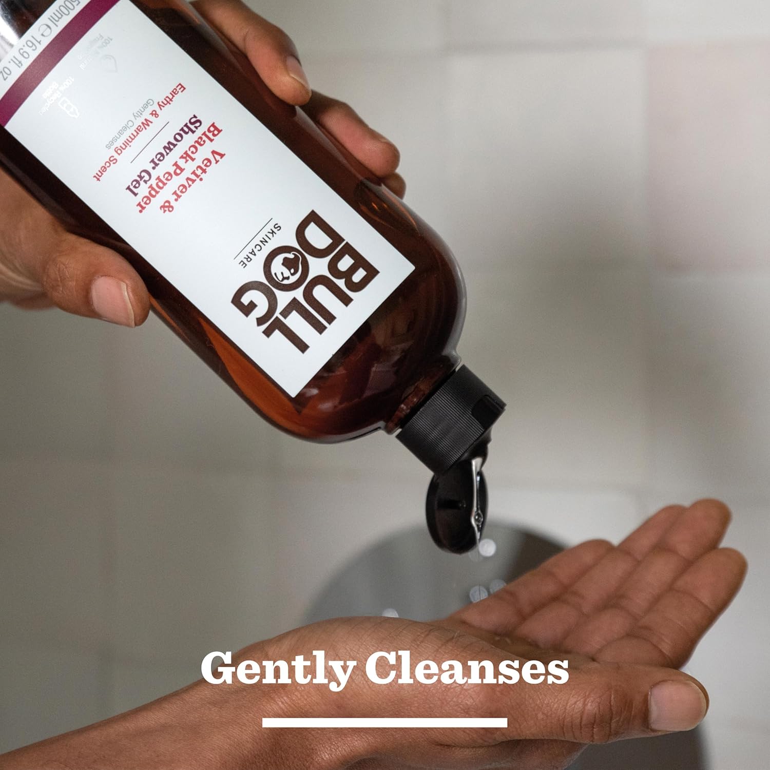 Detalle 2 de Bulldog Gel douche Vétiver et Poivre noir, 500 ml