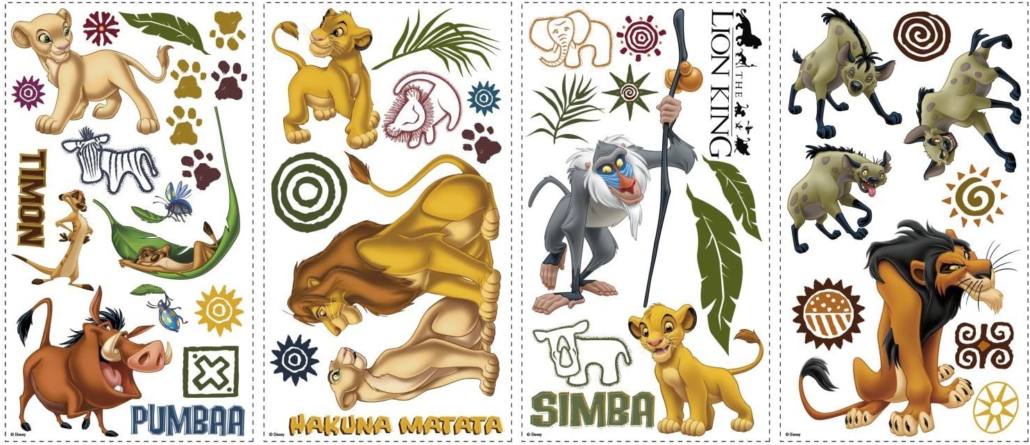 Detalle de RoomMates RMK1921SCS The Lion King Peel-and-Stick Wall Decals