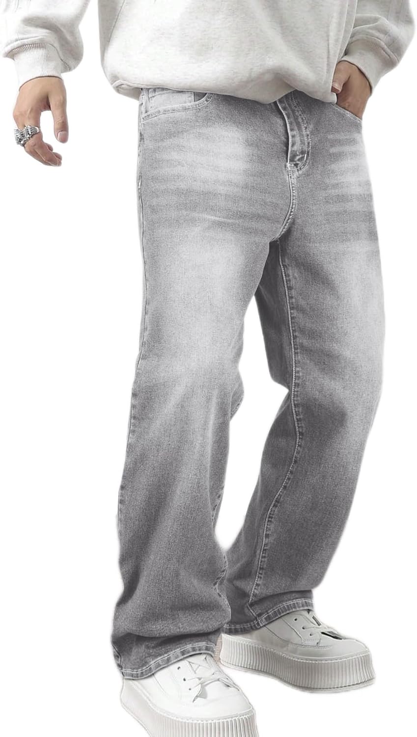 Thumbnail 4 de JMIERR Herren Baggy Jeans Y2K Denim S–3XL