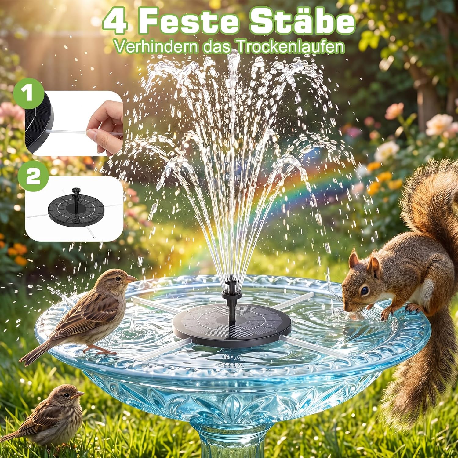 Detalle 2 de AISITIN Solar Springbrunnen 3,5 W