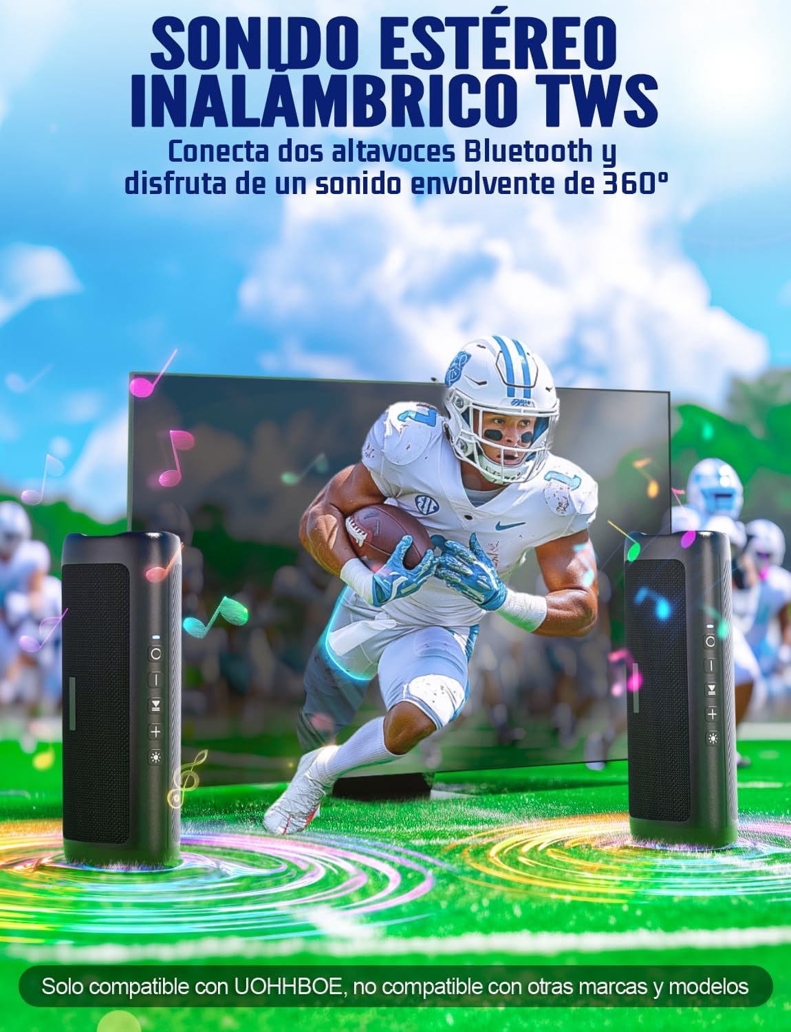 Detalle 2 de UOHHBOE Altavoz Bluetooth 30W