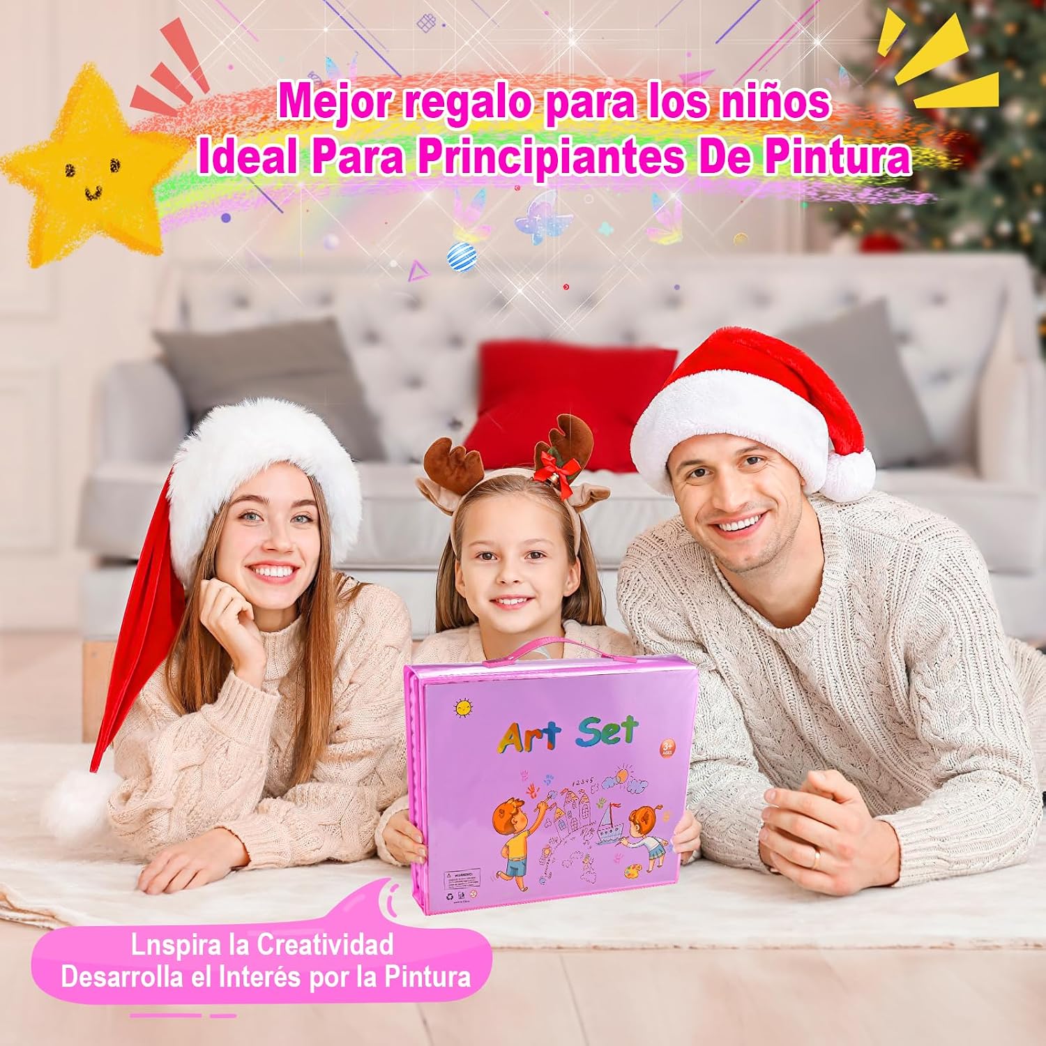 Thumbnail 5 de GOLDGE Maletín de pinturas 230 piezas para niña