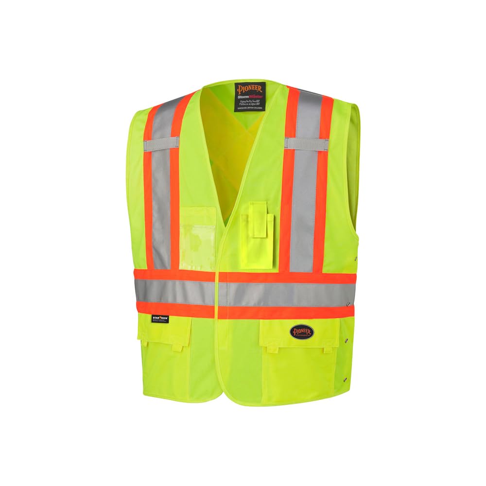 Pioneer safety vest, yellow