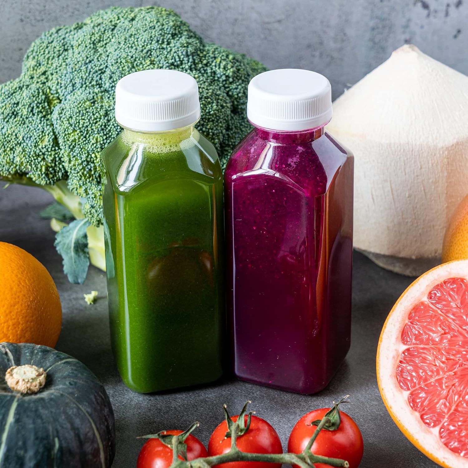 Detalle de Norcalway 12oz Juice Bottles with Caps