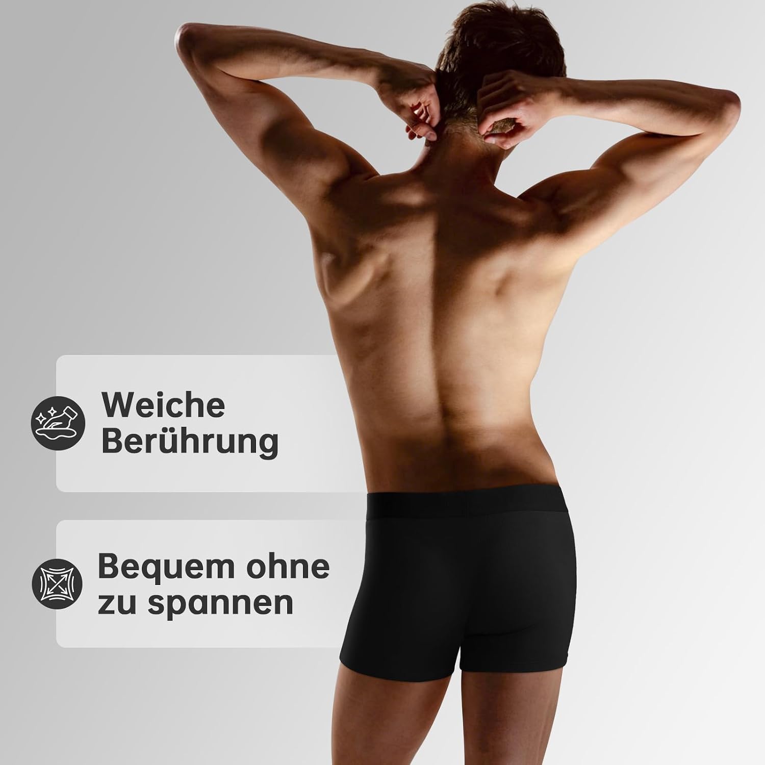 Detalle de Smart Sir Boxershorts Herren 12er-Pack – Baumwolle, elastischer Bund, OEKO-TEX