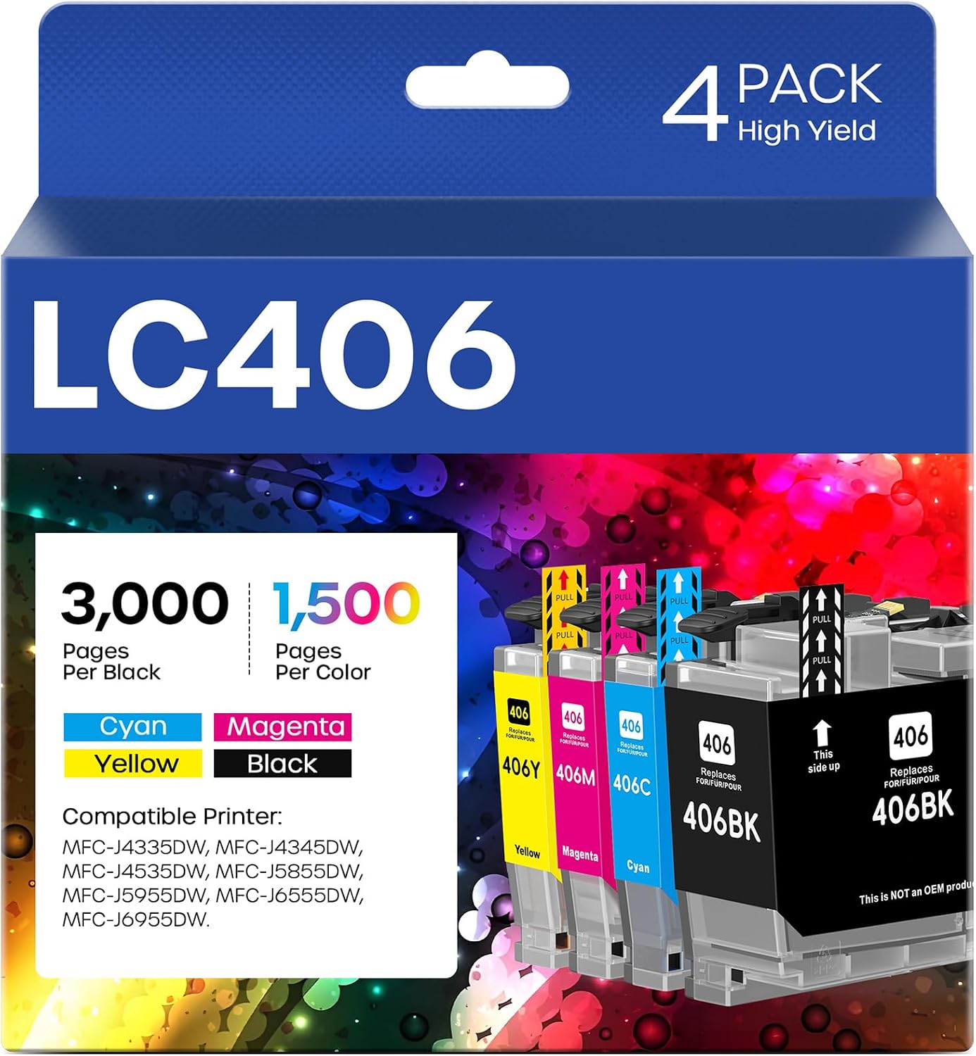Detalle de LC406 Ink Cartridges, 4-Pack