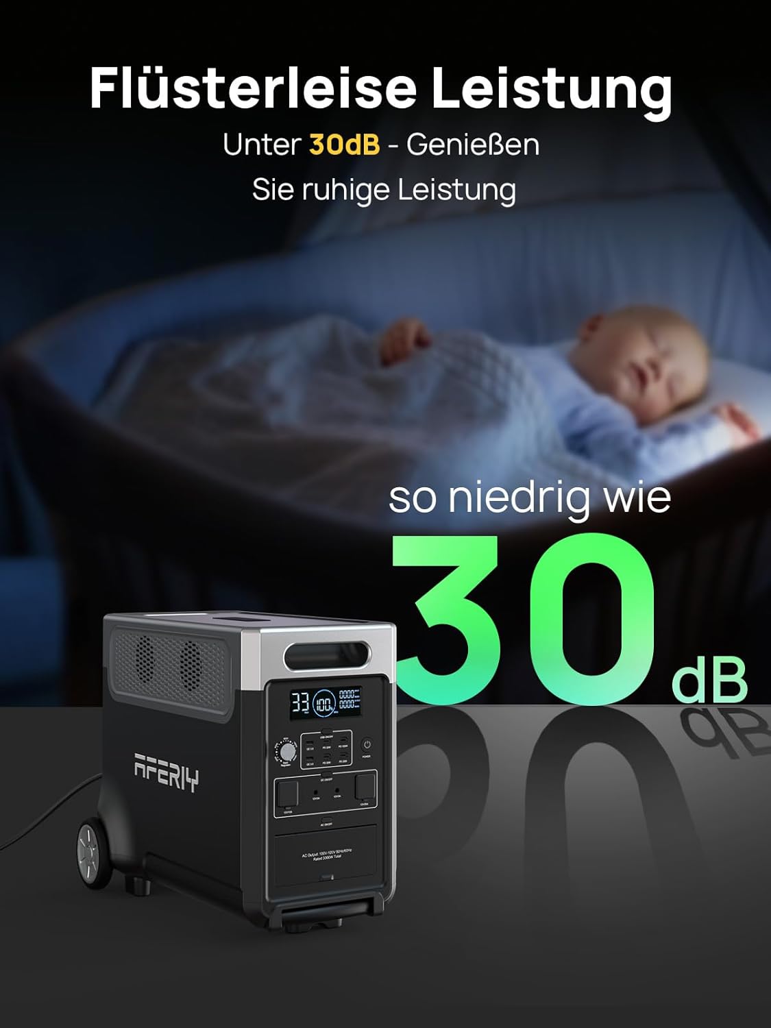 Thumbnail 3 de AFERIY 3600W Solargenerator: Tragbare Notstromlösung mit 3840Wh LiFePO4 (erweiterbar) und UPS-Funktion