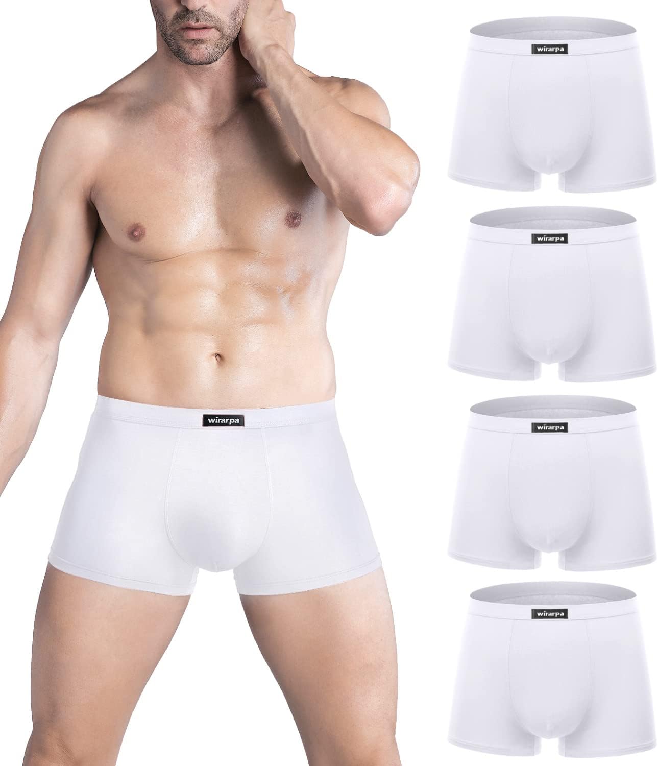 Thumbnail 6 de Wirarpa MEN-BOXERS-01 Modal Viscose Boxer Briefs with Covered Waistband