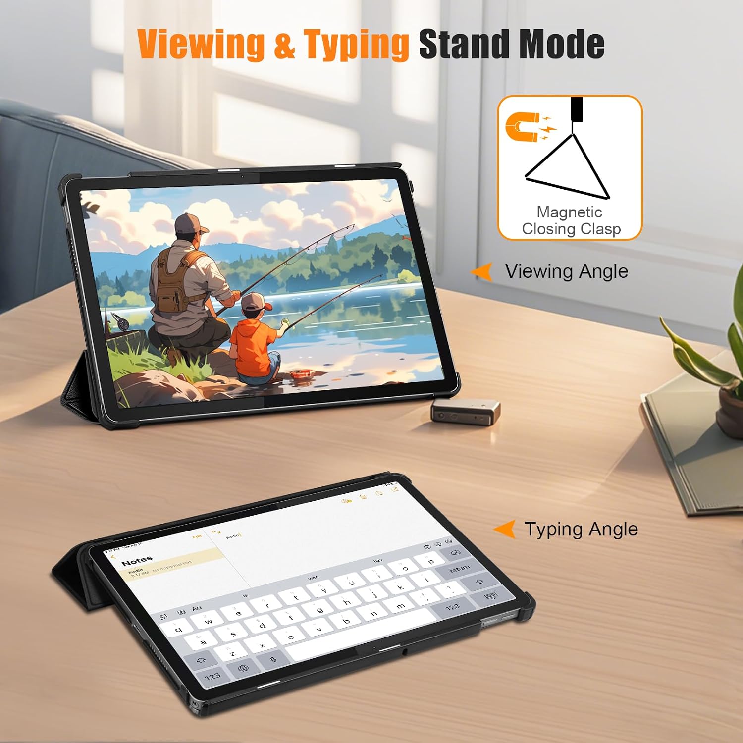 Detalle de Fintie Hülle für Lenovo Tab 10.1 Zoll 2025 (TB-311FU / TB-311XU) – ultradünn, Magnet Sleep/Wake und Ständer