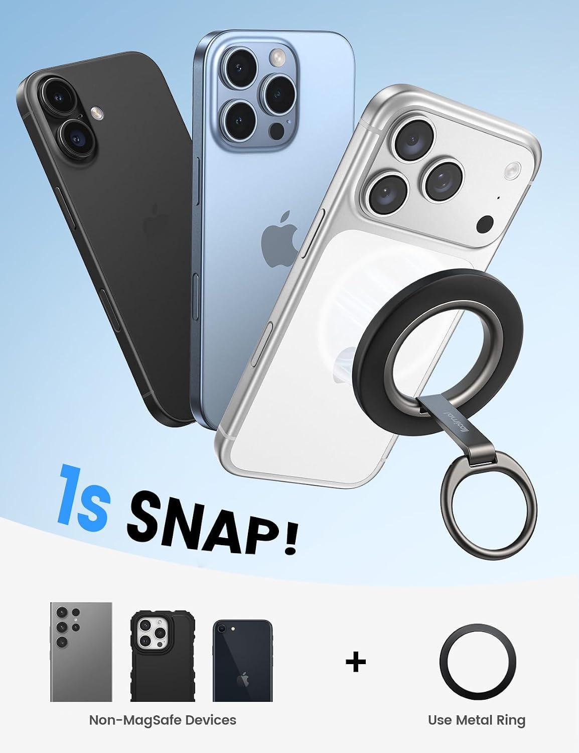 Thumbnail 5 de Lamicall MagSafe Ring Stand 360° Rotation