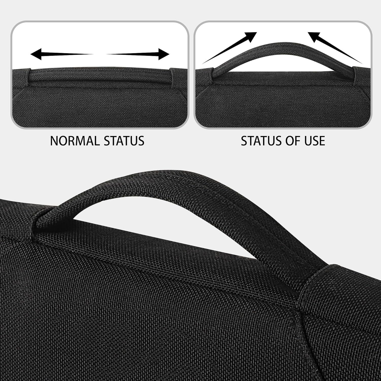 Thumbnail 2 de ROEPHY Laptoptasche 14 Zoll, wasserabweisende Notebooktasche für 13,8-Zoll & 14-Zoll Laptops, schwarz