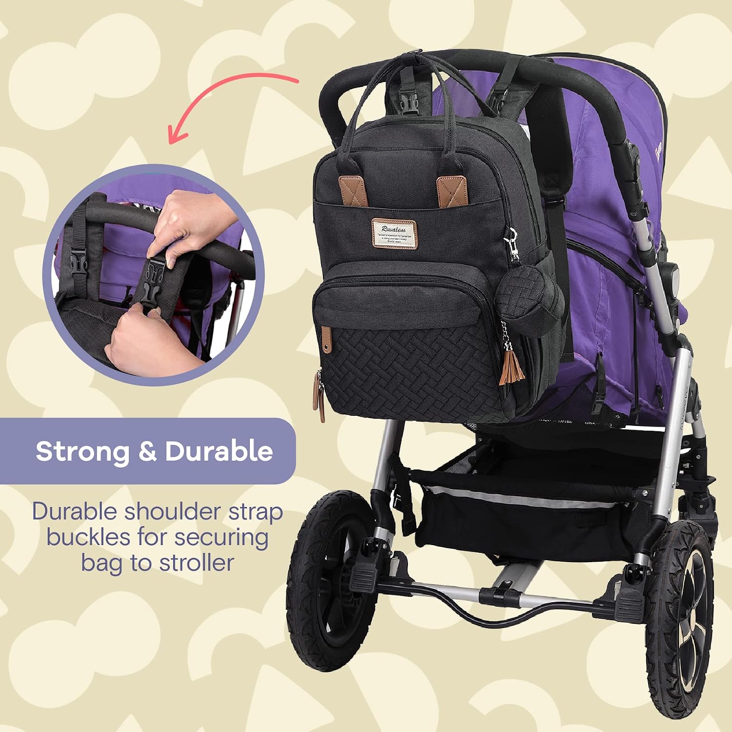 Thumbnail 4 de RUVALINO Baby Changing Bag Backpack 17