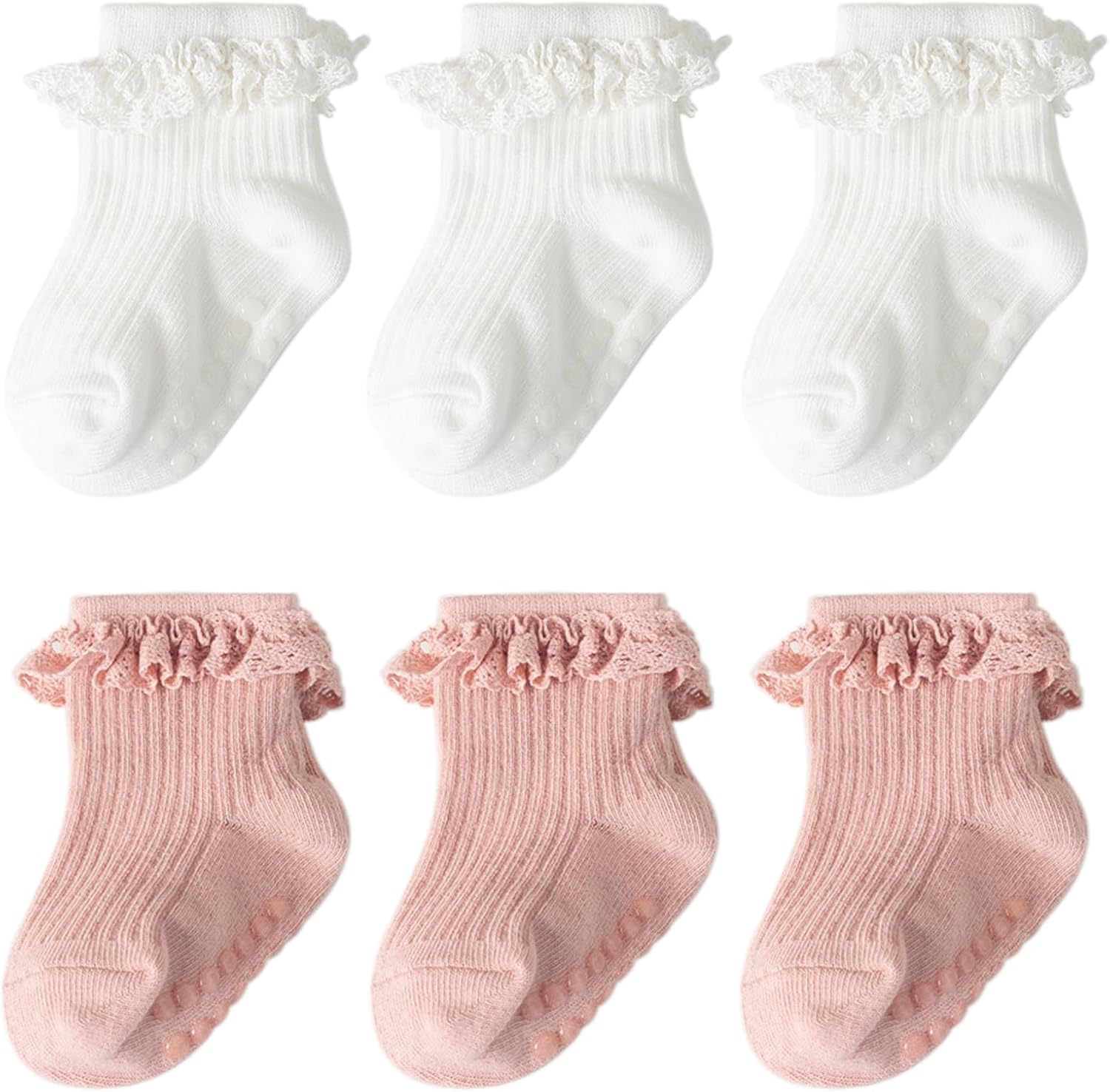 Detalle de DRESHOW lace ruffle socks 0-6 months