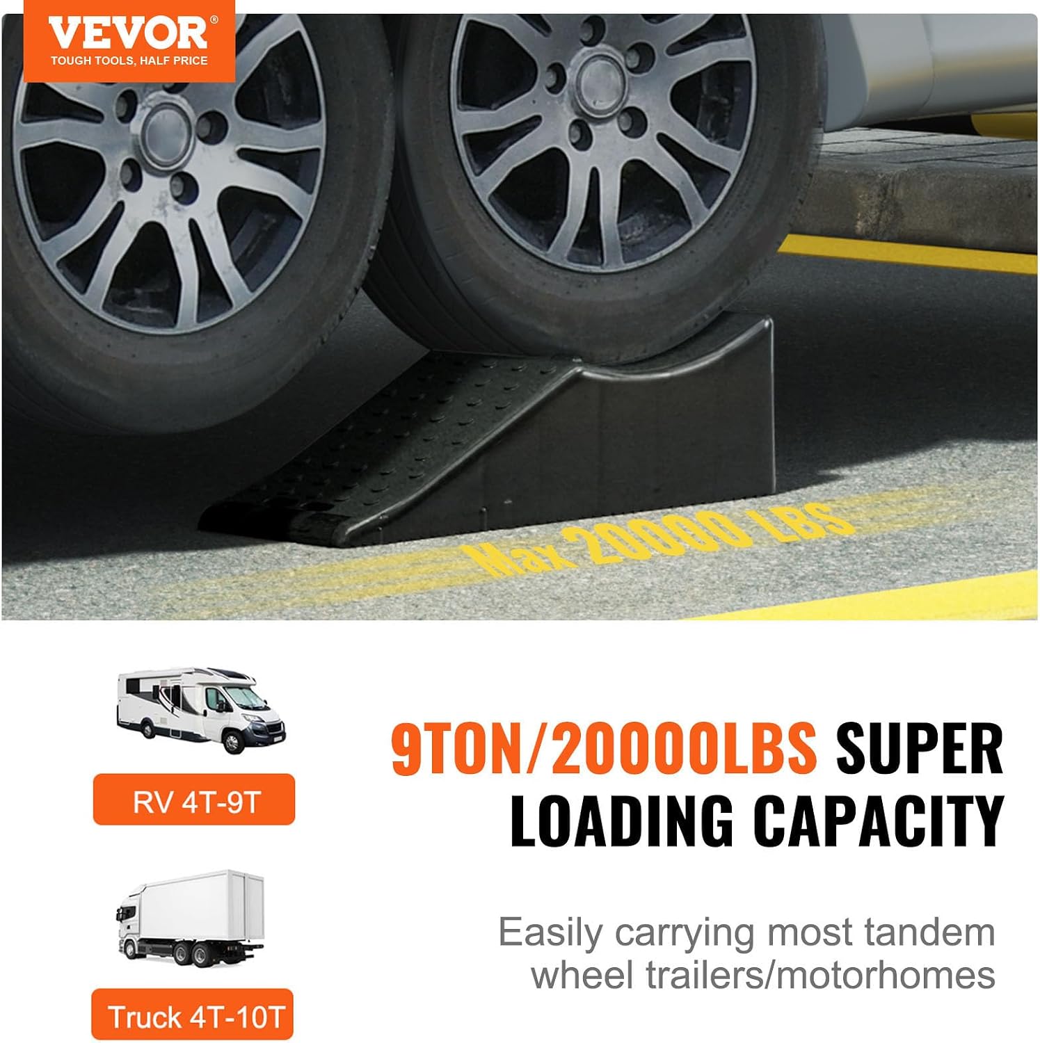 Detalle 2 de VEVOR Vehicle Ramp 20,000 lb Capacity