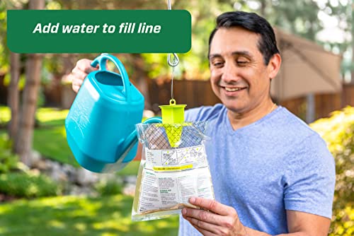 Thumbnail 5 de RESCUE! Outdoor Disposable Fly Trap – Hanging Fly Catcher with Attractant Bait (12 Traps)