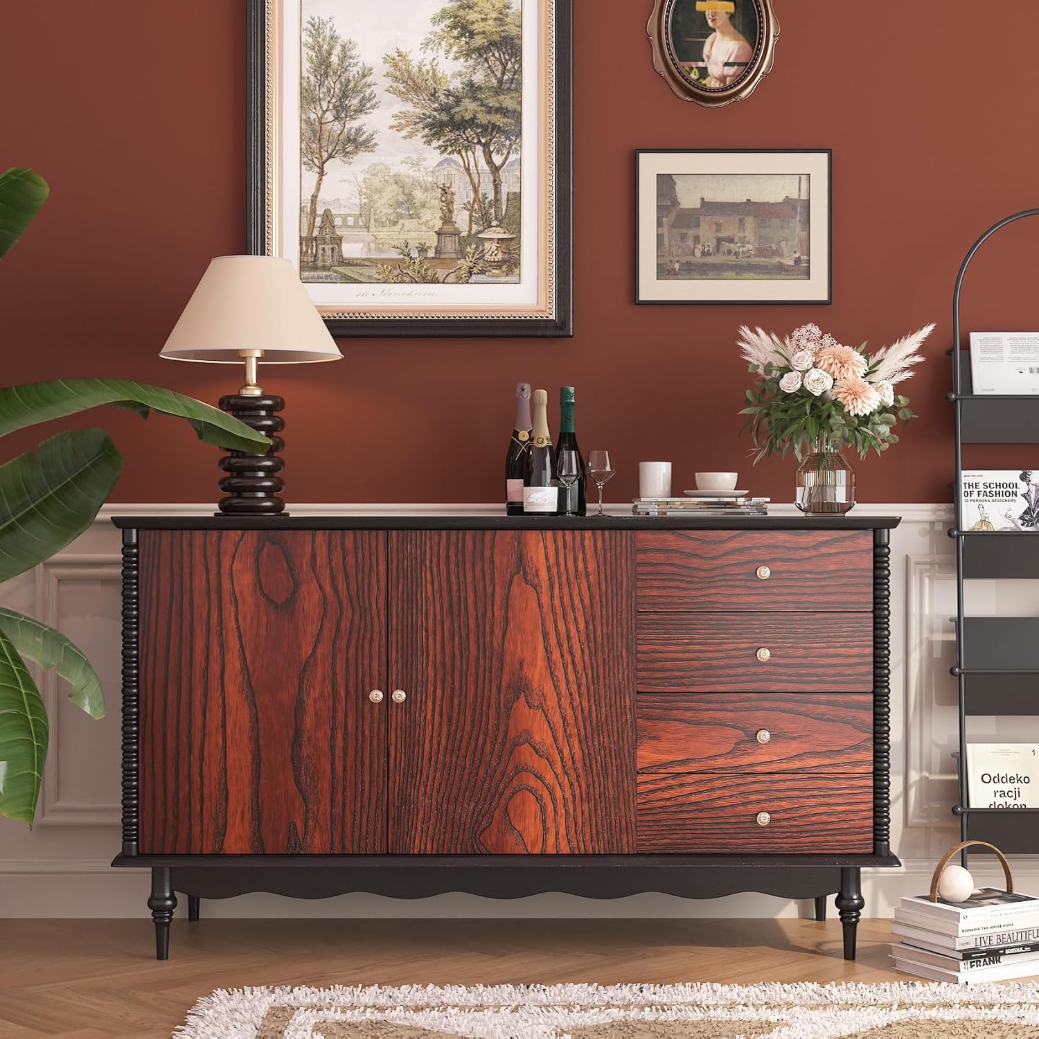 Thumbnail 1 de Yenhome Klebefolie Möbel Holzoptik Dunkel 60x300 cm – Selbstklebende Folie für Möbel, Tisch und Küche