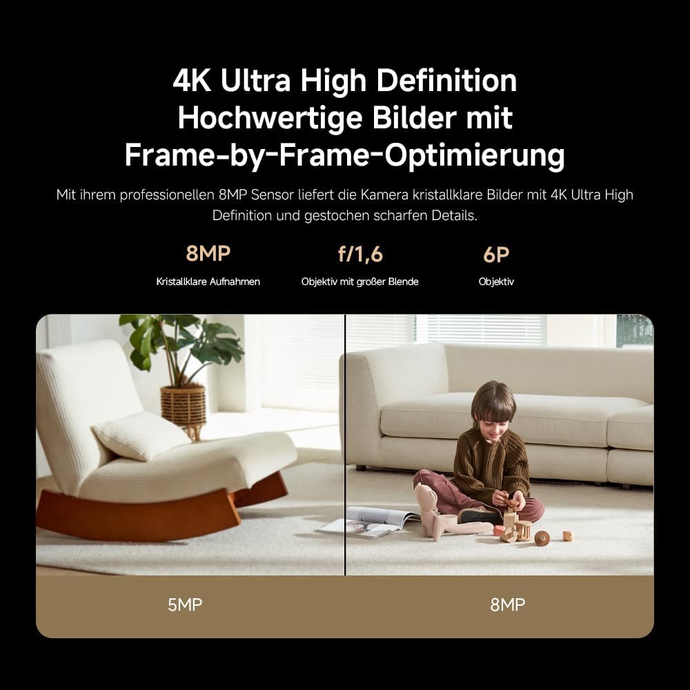 Detalle de XIAOMI Smart Camera C7014K (4K Ultra HD) mit 360°-Panorama, Zwei-Wege-Kommunikation & WLAN 6