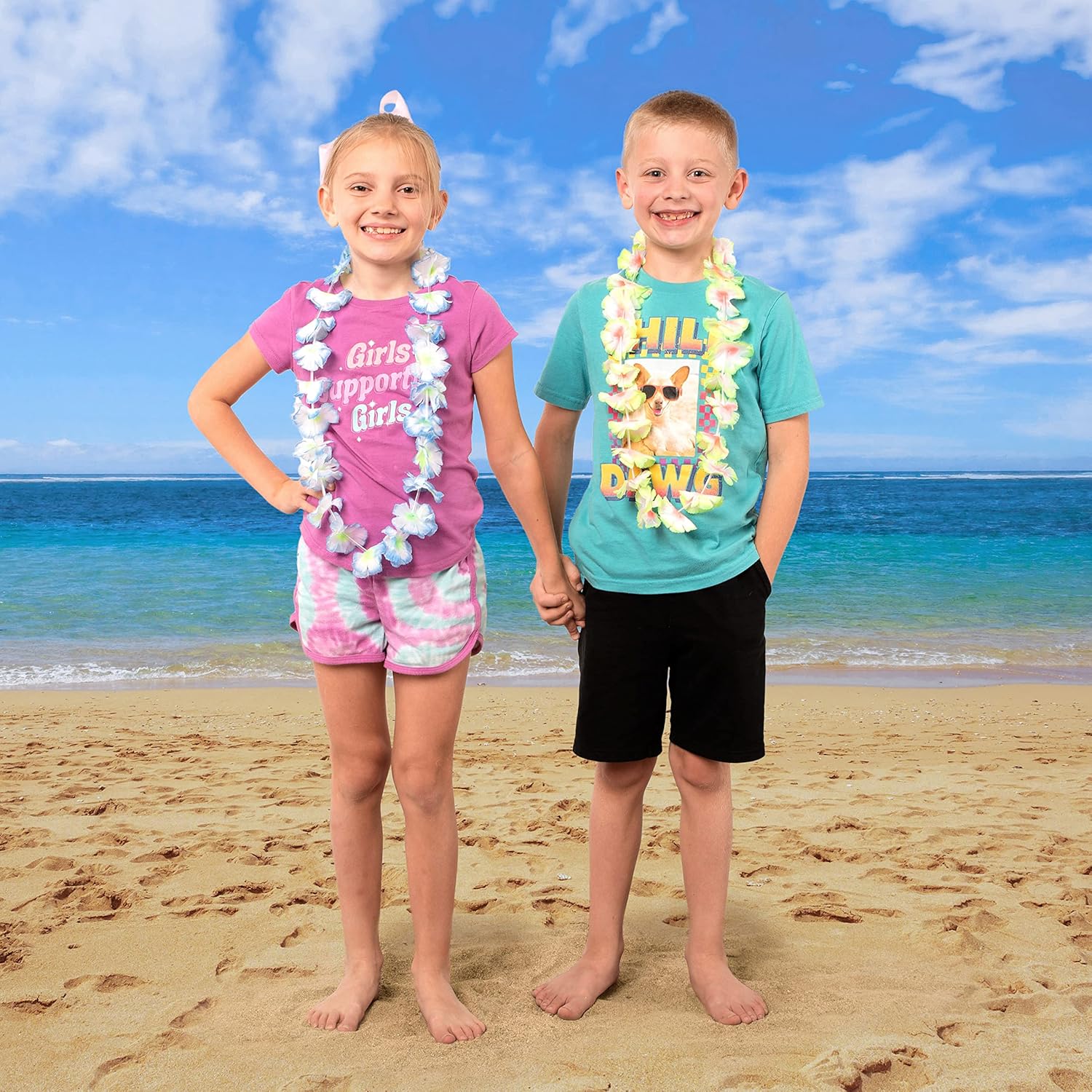 Thumbnail 4 de Joyin Toy 36 Counts Hawaiian Leis Bulk – Full-Size Silk Flower Leis for Luau, Beach, and Party Favors