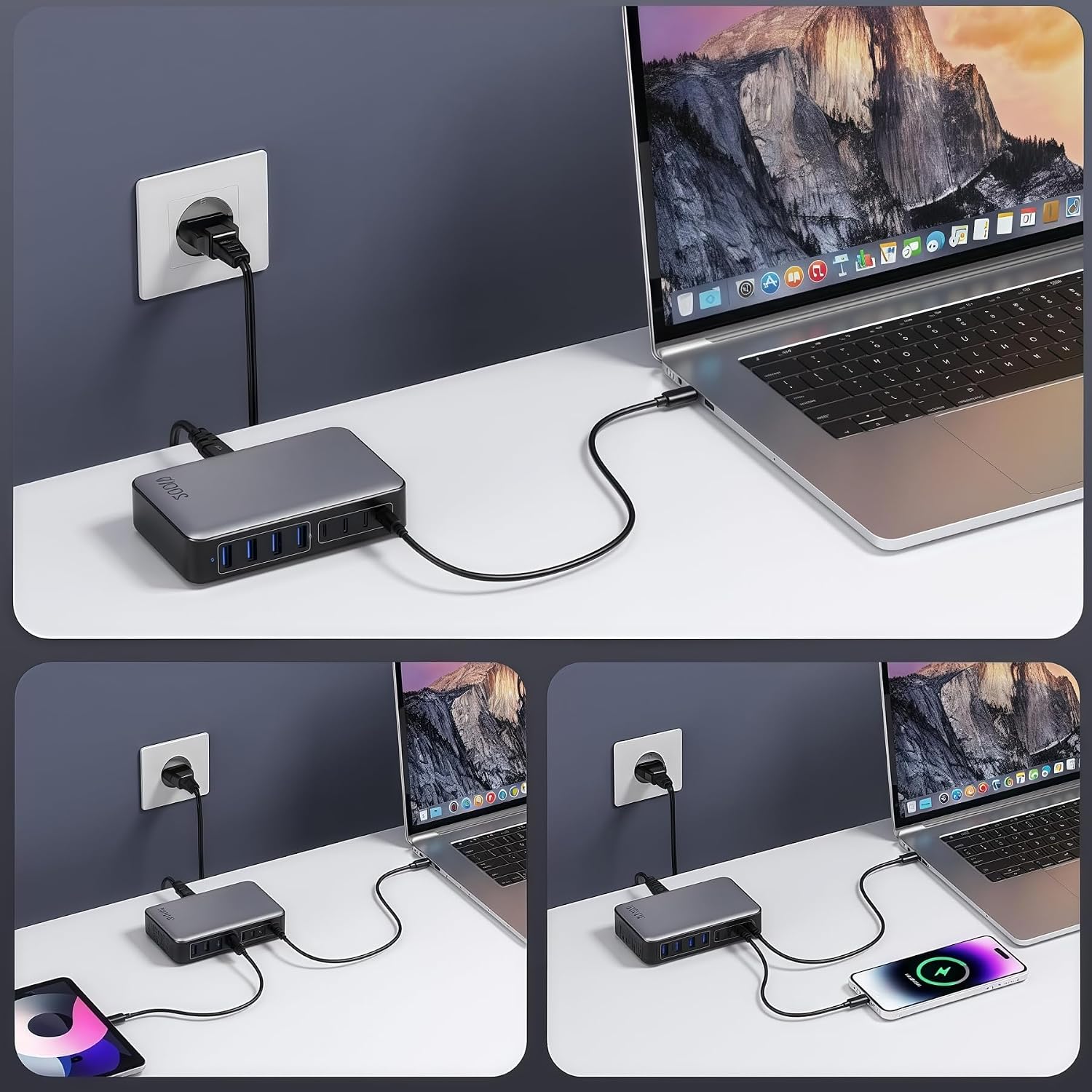 Thumbnail 6 de Cargador USB C GAN Fast Charger 200W 8 puertos