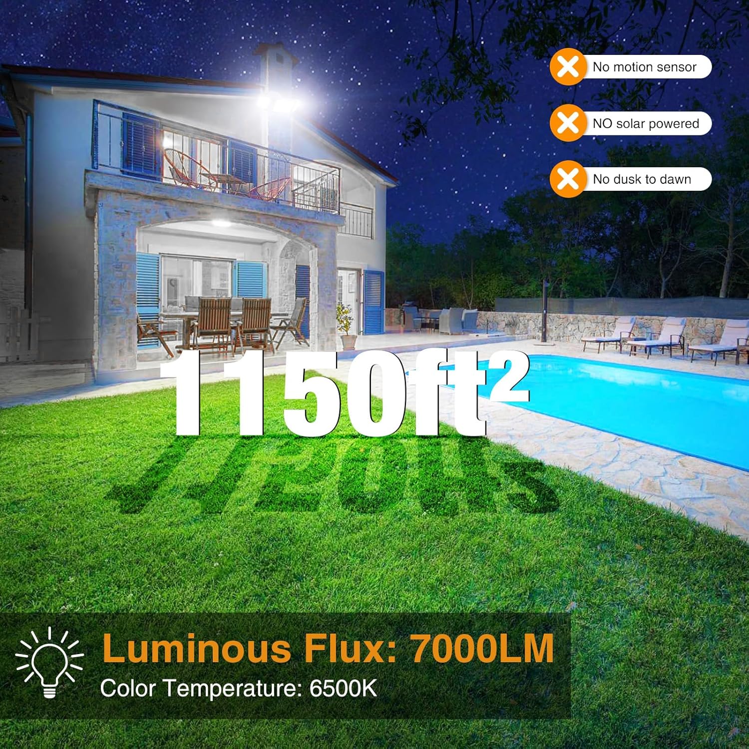 Detalle de Onforu Outdoor Flood Lights 75W