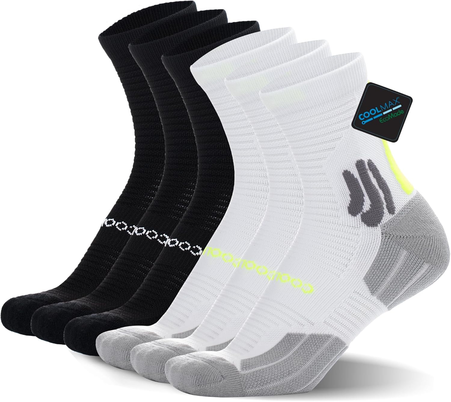 Thumbnail 5 de BRISIRA Bambou Viscose Chaussettes Running Homme (lot de 3) anti-ampoules et compression, tailles sportives 35-51