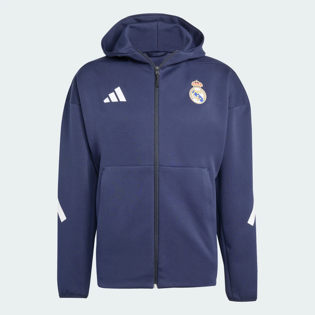 Detalle de Real Madrid ADIDAS Z.N.E. Chaqueta Himno — comodidad y estilo para los aficionados