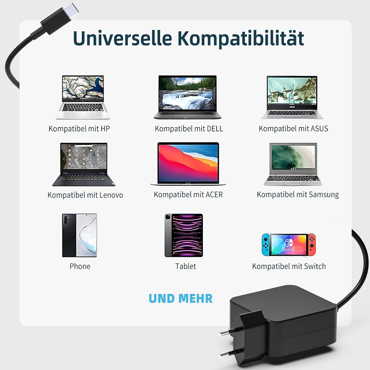Thumbnail 3 de shefor 65W USB C Laptop Ladegerät