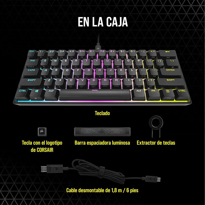 Thumbnail 6 de Corsair K65 RGB MINI Teclado mecánico 60% ⌨