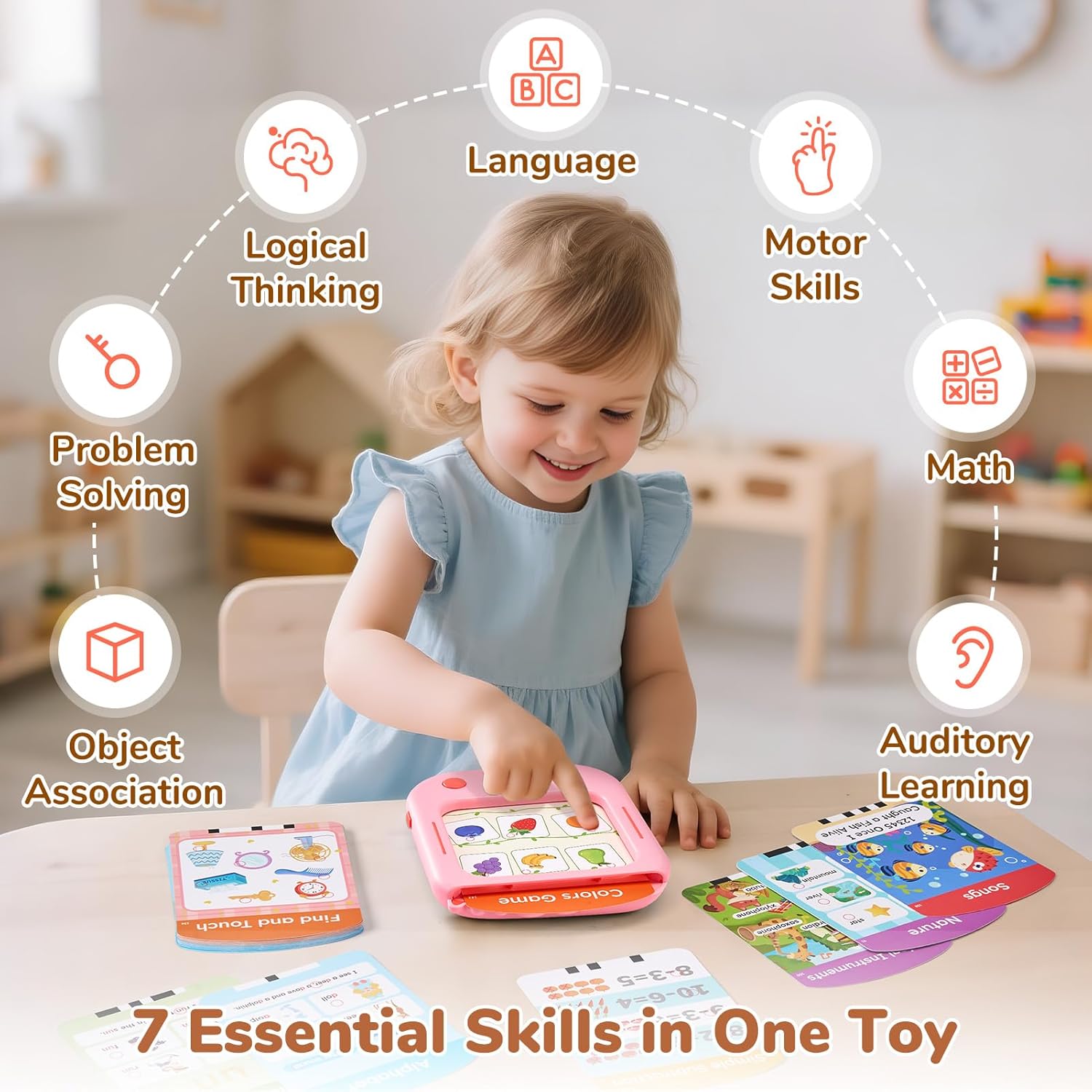 Thumbnail 4 de JoyCat Kids Learning Tablet: 156 Tap-to-Read Flash Cards for Ages 2–6