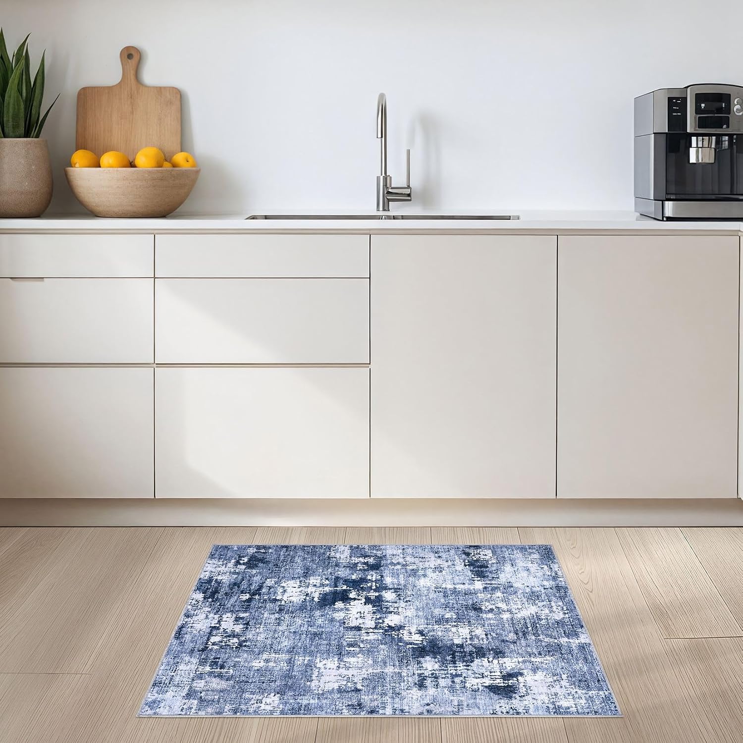 Detalle 2 de DMOYEST 8x10 Washable Navy Blue Area Rug ๐ก