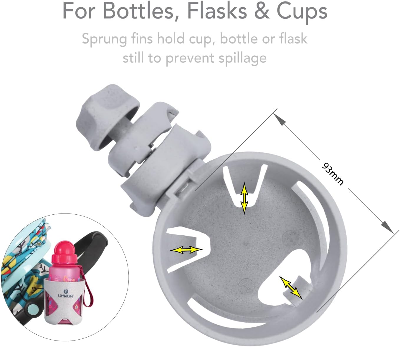 Detalle 2 de LittleLife Buggy Cup Holder adjustable 90 mm