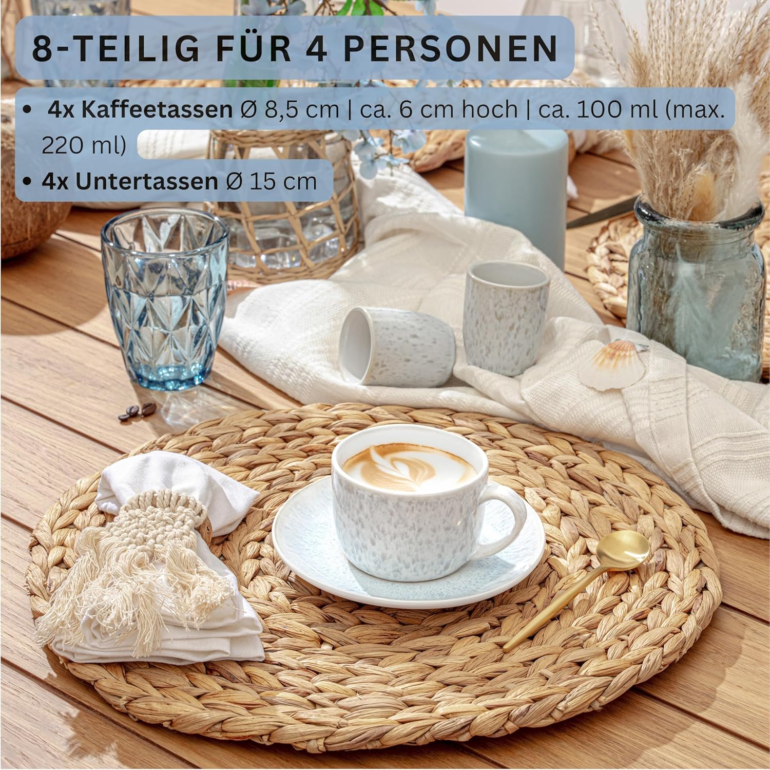 Thumbnail 1 de SÄNGER Santorini Kaffeetassen Set 150 ml