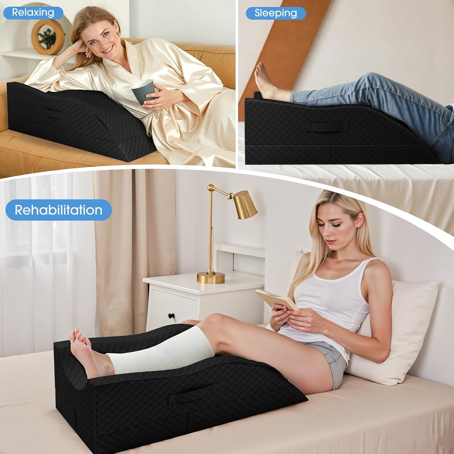 Detalle de TranquilRelax Leg Elevation Pillow, Memory Foam