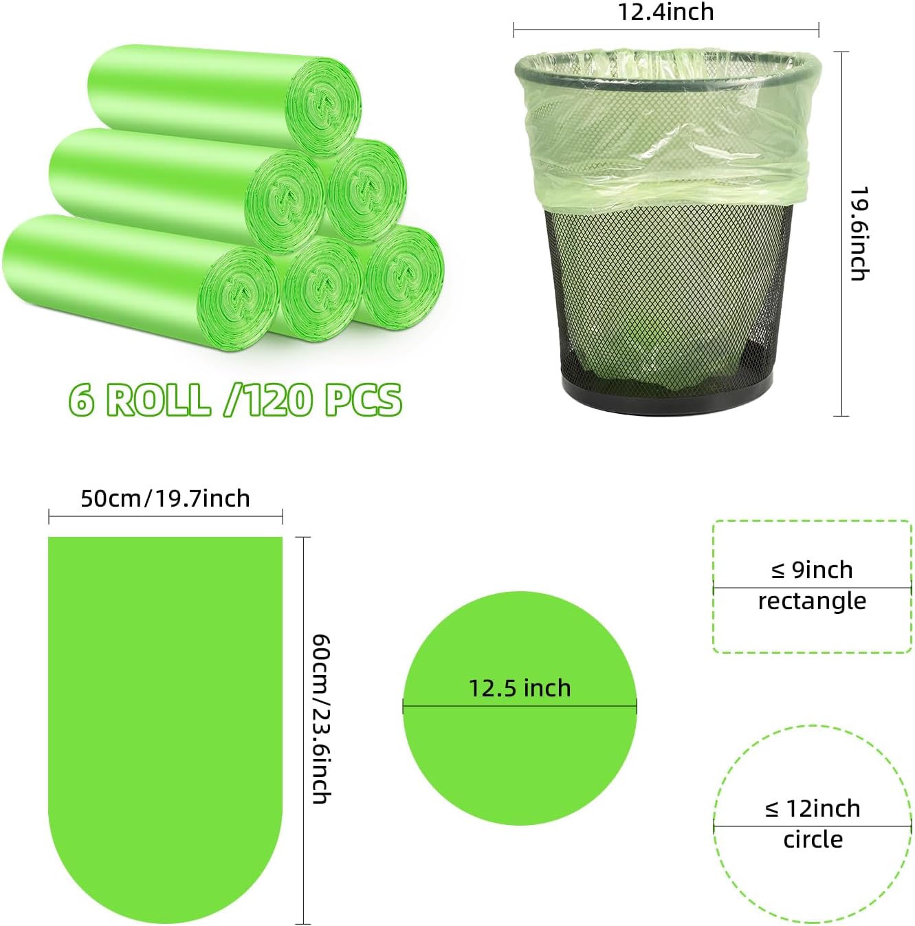 Thumbnail 3 de Carehabi Bolsas 20L 120 uds compostables