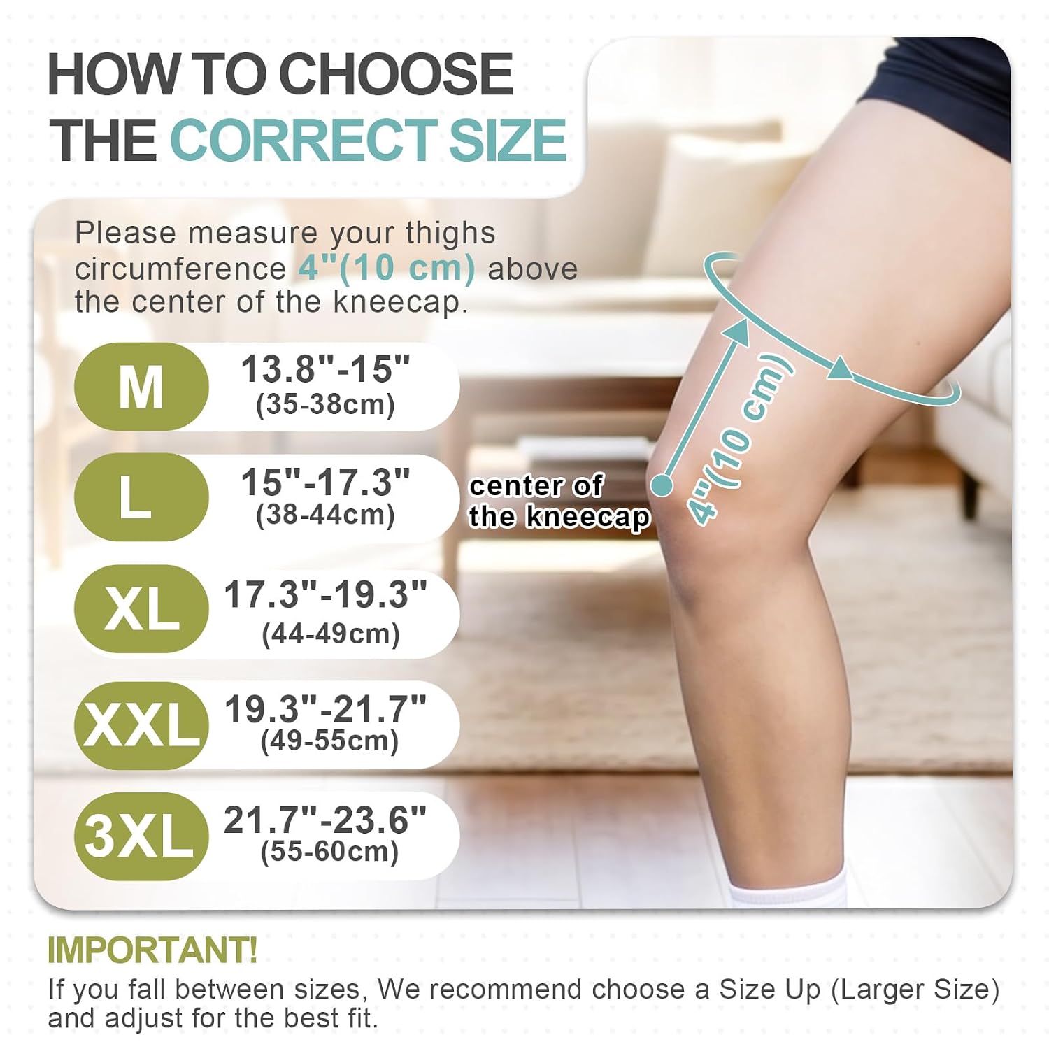Thumbnail 3 de Lusenone XXL Adjustable Knee Brace with Side Stabilizers and Patella Gel Pads