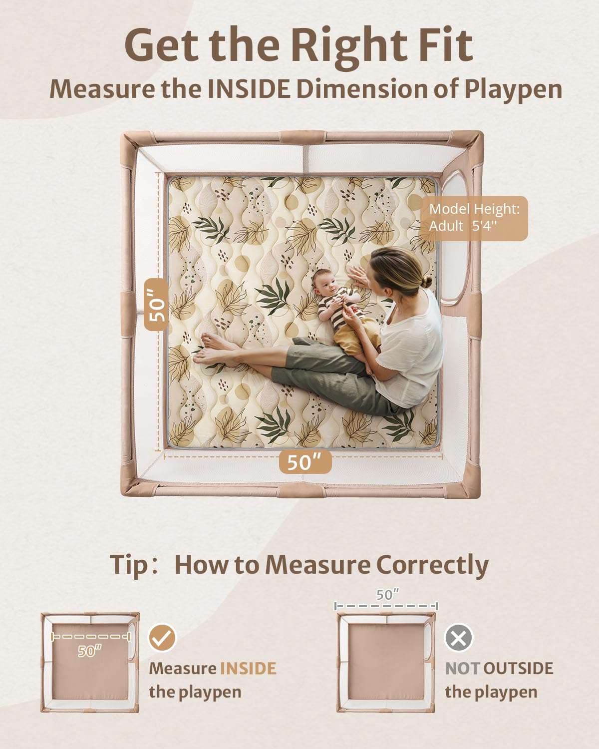 Thumbnail 1 de Blissful Diary 50x50 Baby Play Mat