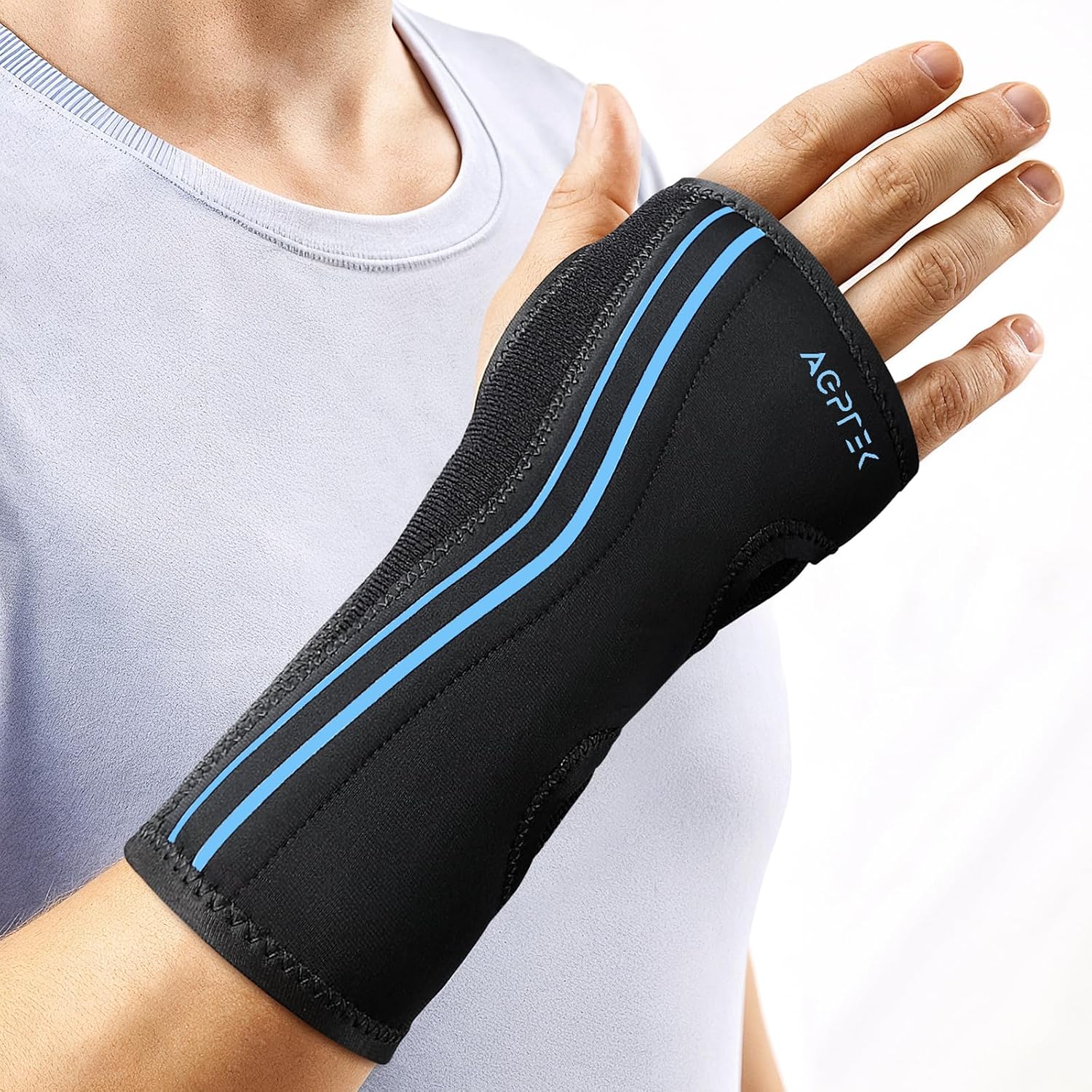 Detalle de AGPTEK Carpal Tunnel Wrist Support M 🩺