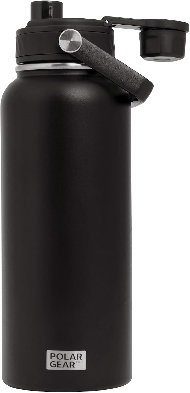 Imagen de Polar Gear Hydra Venture 1L Stainless Steel Water Bottle (Black) en OfertitasTOP