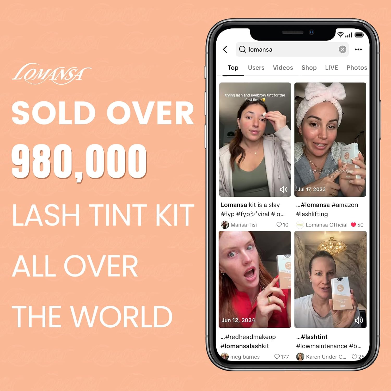 Thumbnail 1 de Lomansa Wimpernfarbe Schwarz – Einfach zu bedienendes Set für Wimpern- und Augenbrauentönung