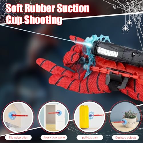 Detalle 2 de YIGAARUI Suction Cup Shooter: Kid-Friendly Web Glove Launcher for Action Play