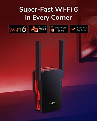Detalle 2 de Cudy RE3000 Wi-Fi Range Extender 📶 Black