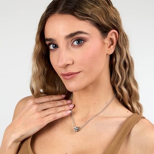 Detalle 2 de Morellato Collana Drops da donna SCZ669: acciaio e cristalli, stile personalizzabile