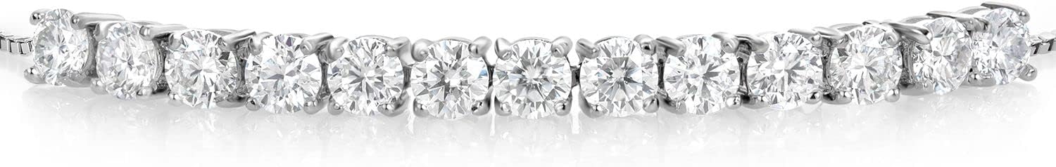 Detalle de Gem Stone King Moissanite Tennis Bracelet 4mm