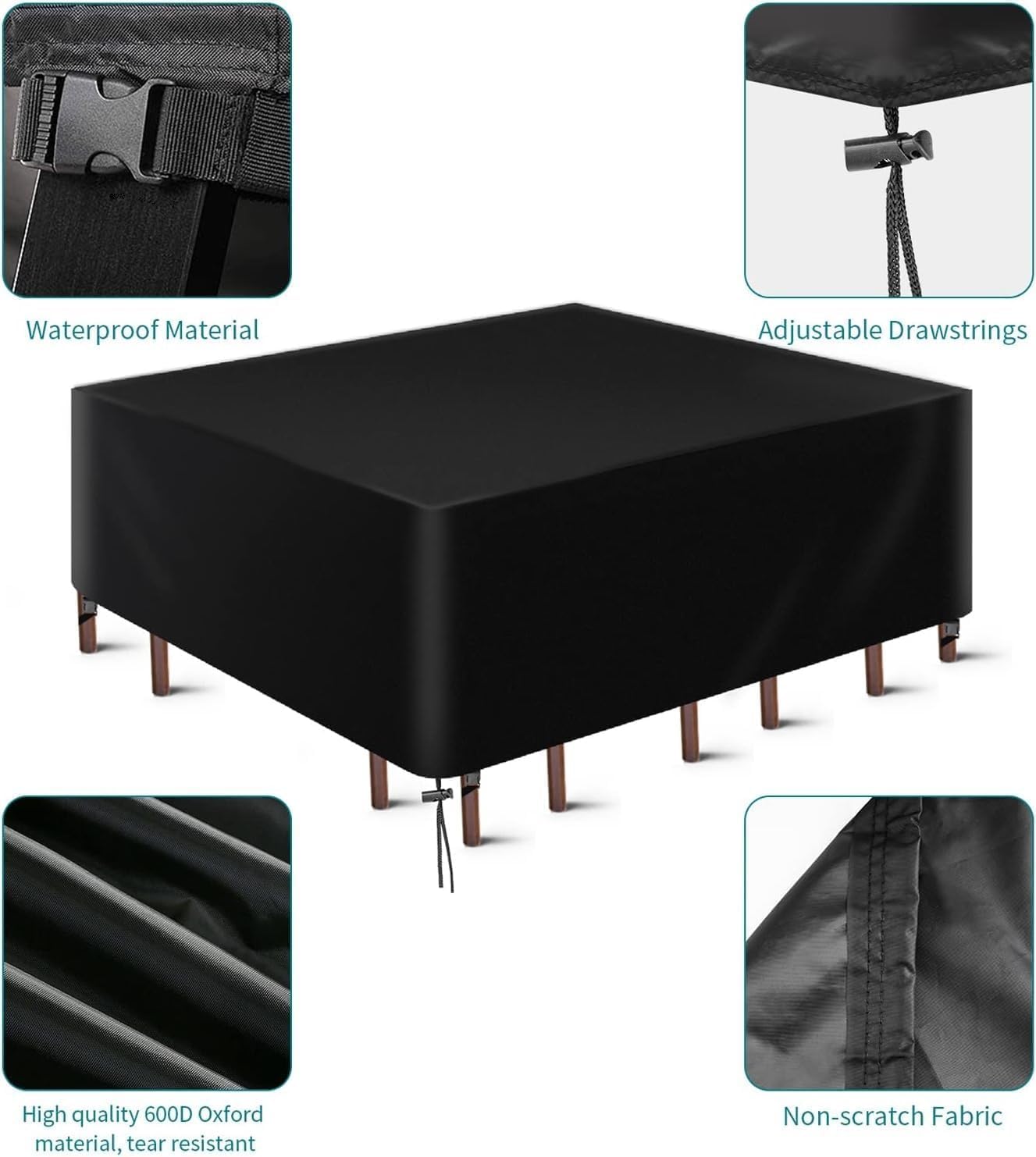 Thumbnail 3 de LCGOD Garden Furniture Cover in 600D Oxford fabric (325 x 180 x 75 cm)