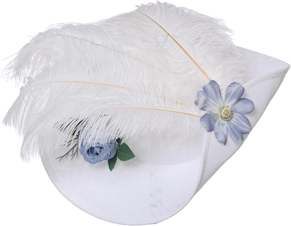 Thumbnail 6 de COSDREAMER Victorian Hat: Women's Tea Party Floral Flat Hat