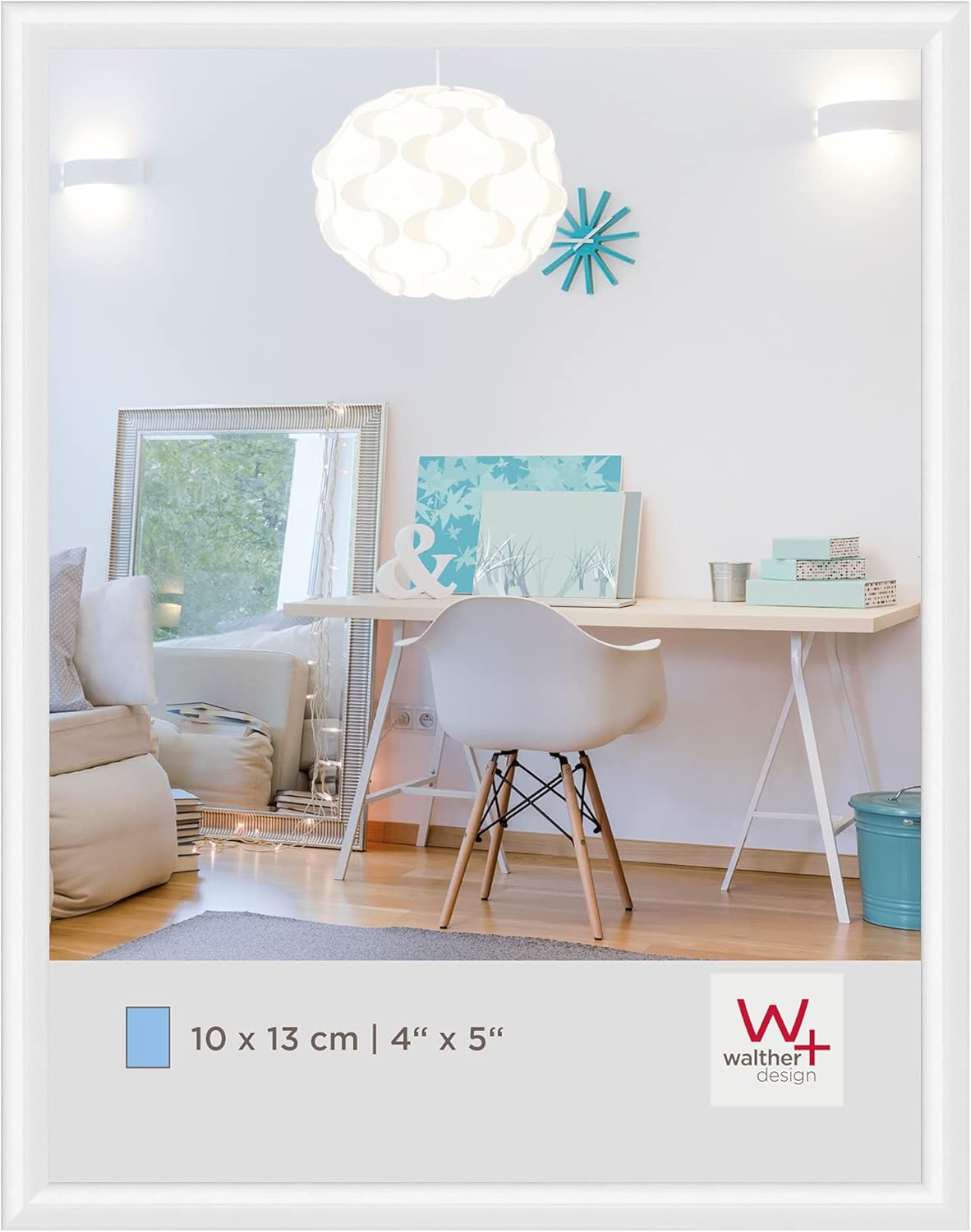 walther Design Picture Frame White 10 x 13 cm – New Lifestyle plastic frame KV113W